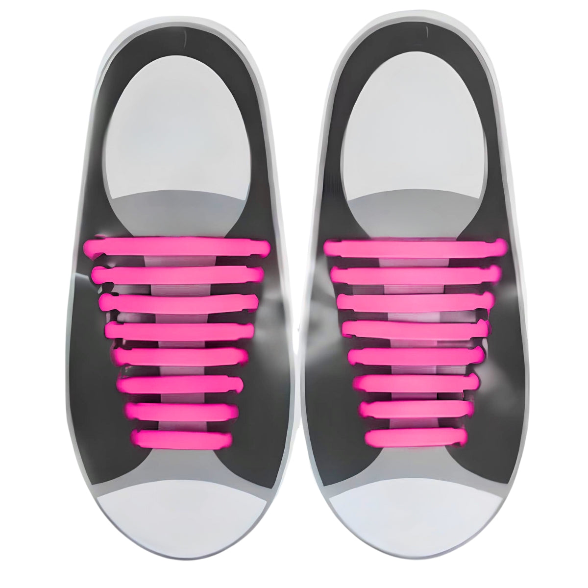 Cadarço De Silicone O Par Elástico Rosa Cadarço De Silicone O Par Elástico Rosa